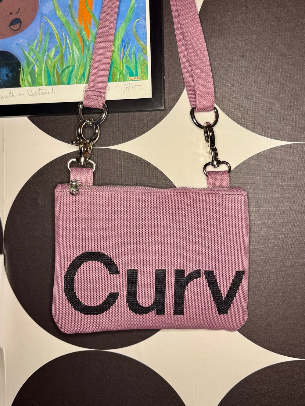 CURVES by Sean Brown Dusty Rose Crossbody Mini Knit
